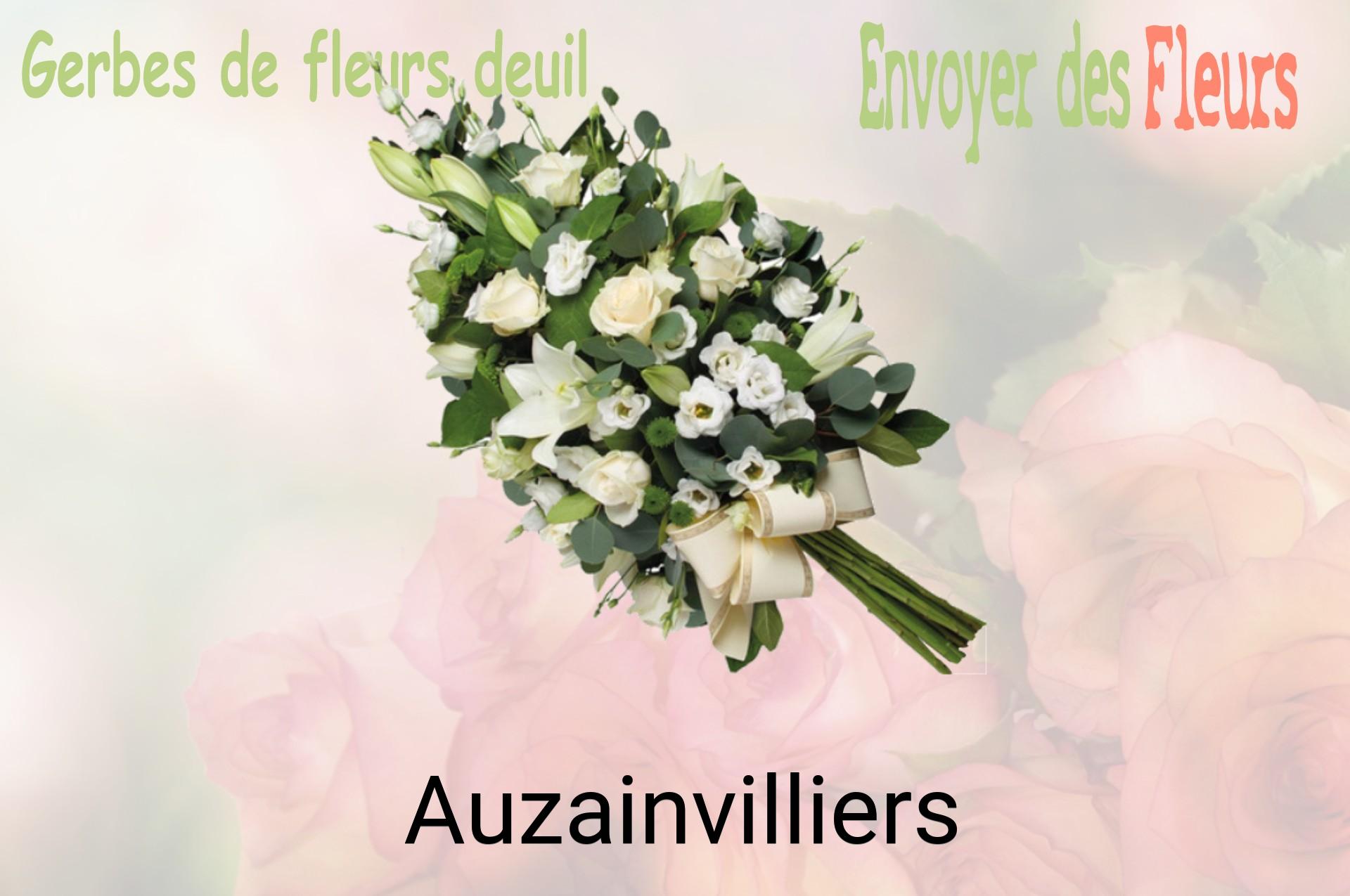 Gerbe de fleurs de deuil livrée à Auzainvilliers